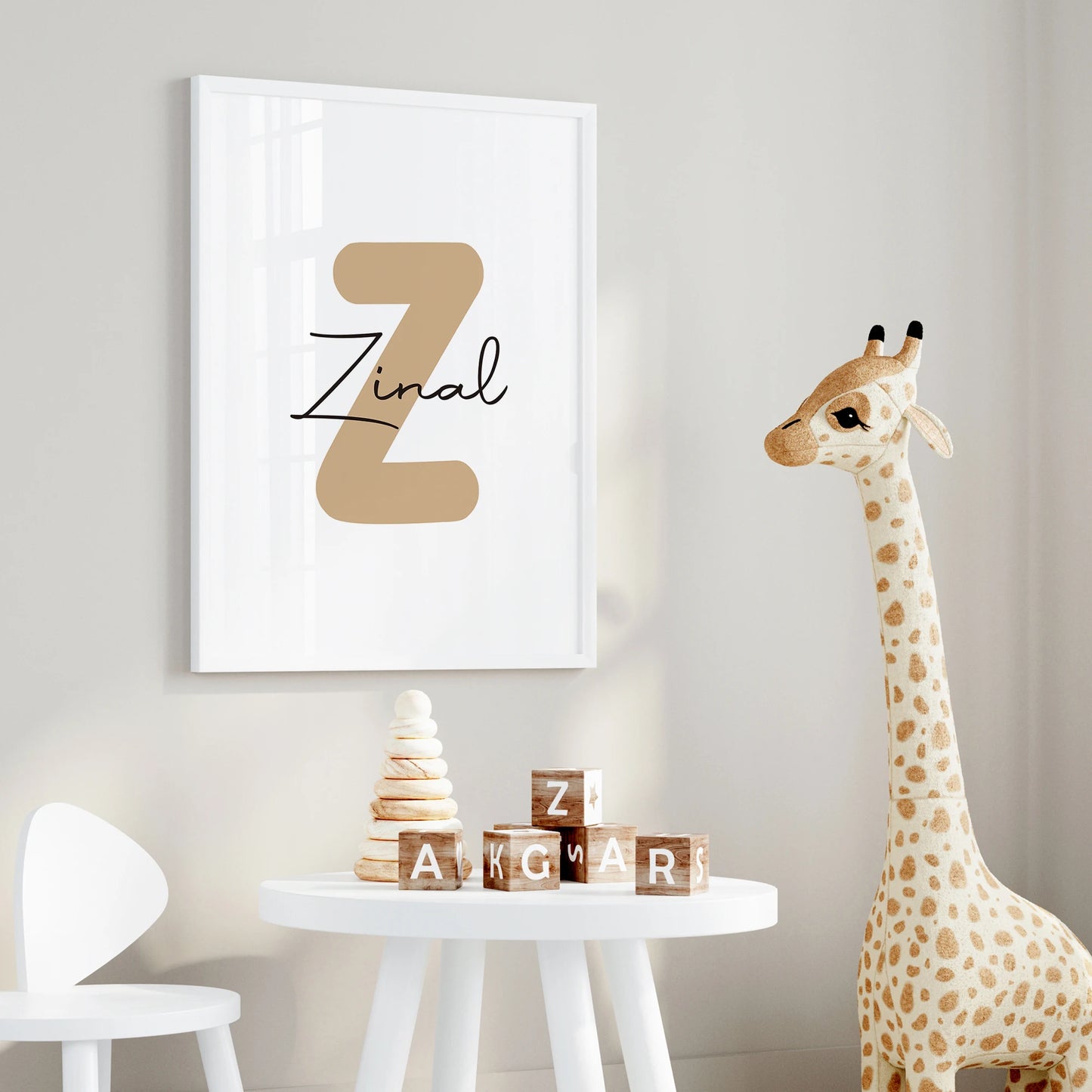 3pcs Personalized Custom Name Cartoon dinosaur Wall Art Print Picture Canvas Poster Painting For Living child Room Home Decor