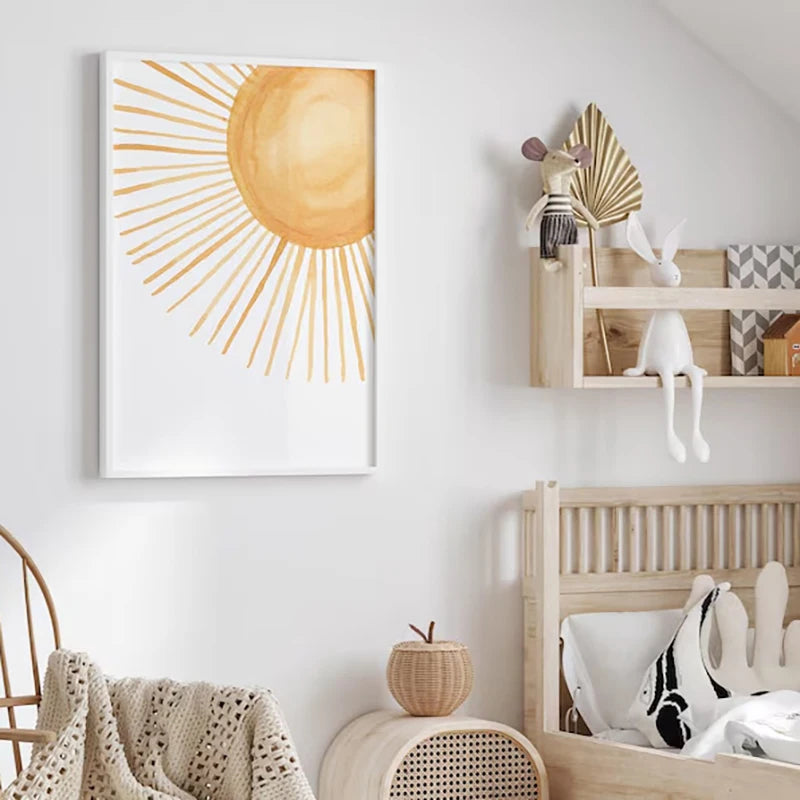 Set of 3 Boho Rainbow Nursery Art Prints