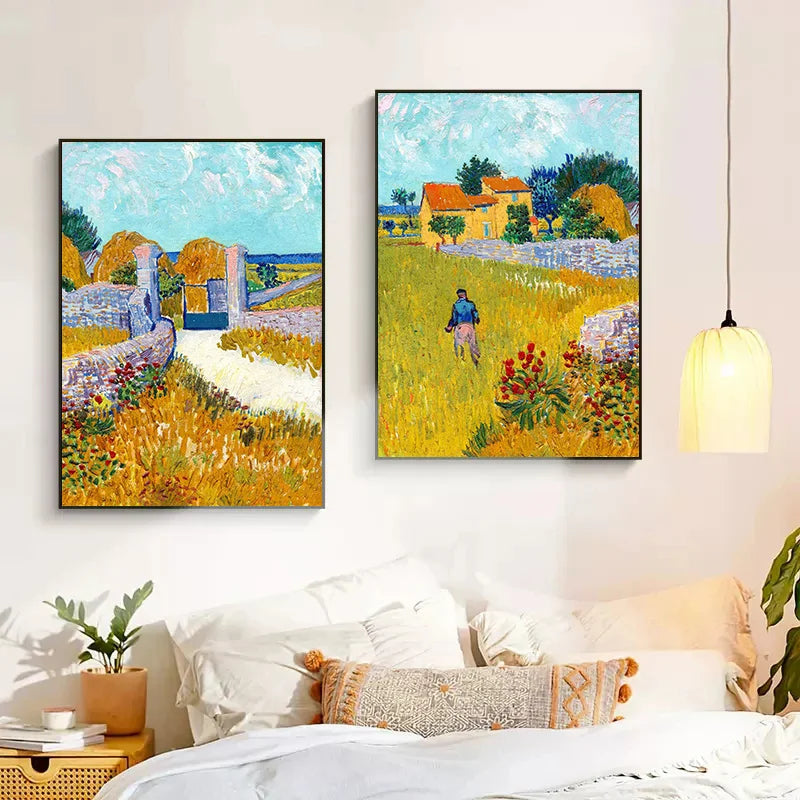 Vincent Van Gogh Collection Paintings Canvas Prints Posters Impressionism Artworks Wall Art Pictures for Home Living Room Decor