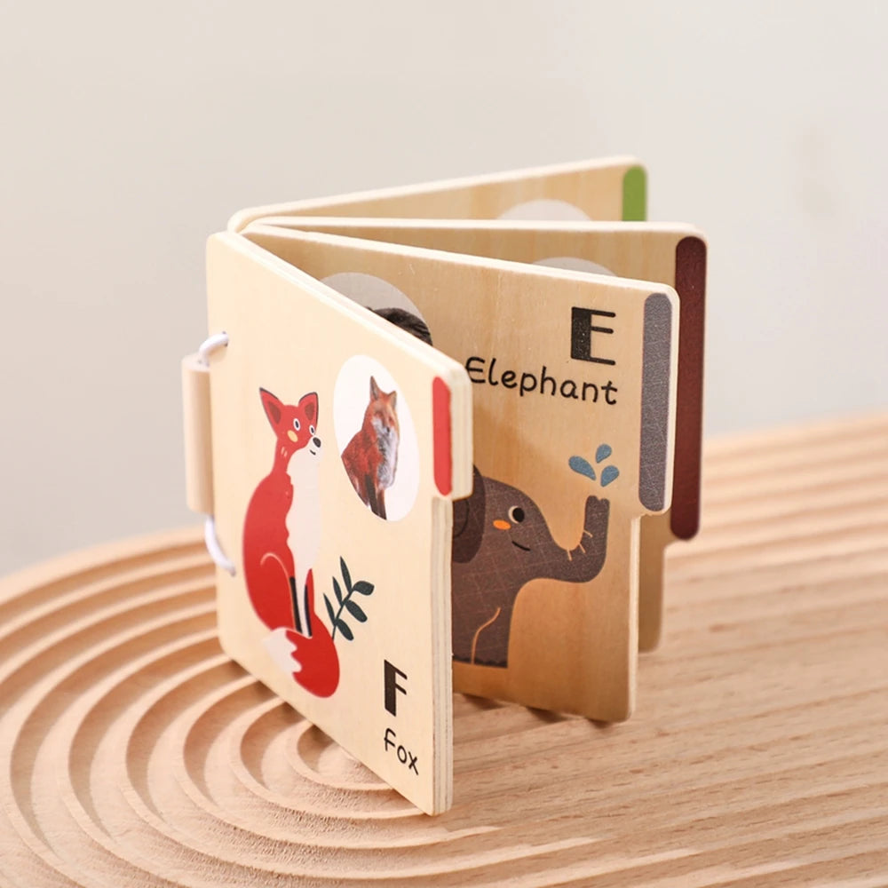 Montessori Educational Learning Book Kids Toy Animal Flap Picture Book Kids Reading Book Toys Baby Learn Animal Books in English