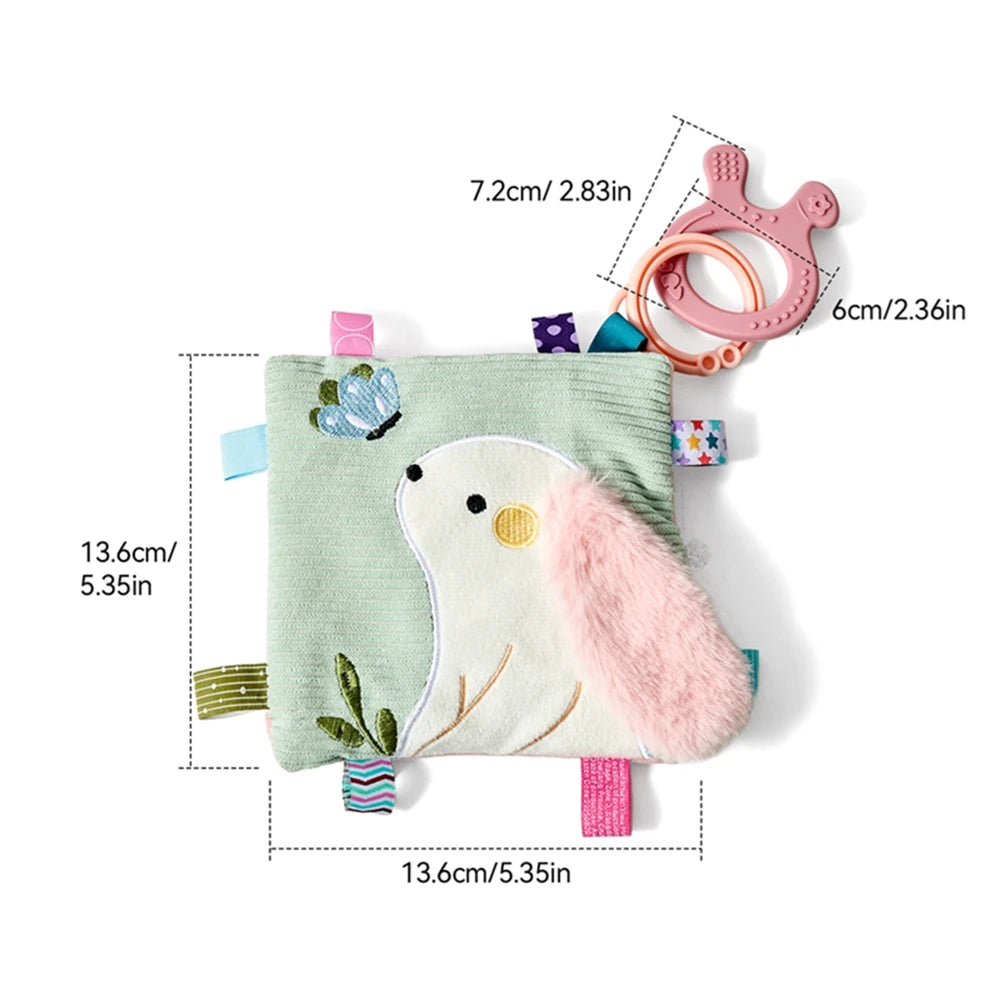 Soft Baby Books toys Montessori 3D Touch Feel High Contrast Cloth Book Sensory Early Learning games for kids Educational toys