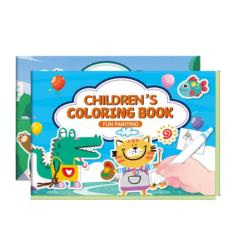Graffiti Coloring Book, Fun Coloring Book, Cartoon Animal Drawing Book, Children's Coloring Book, Suitable for Children Aged 3-8