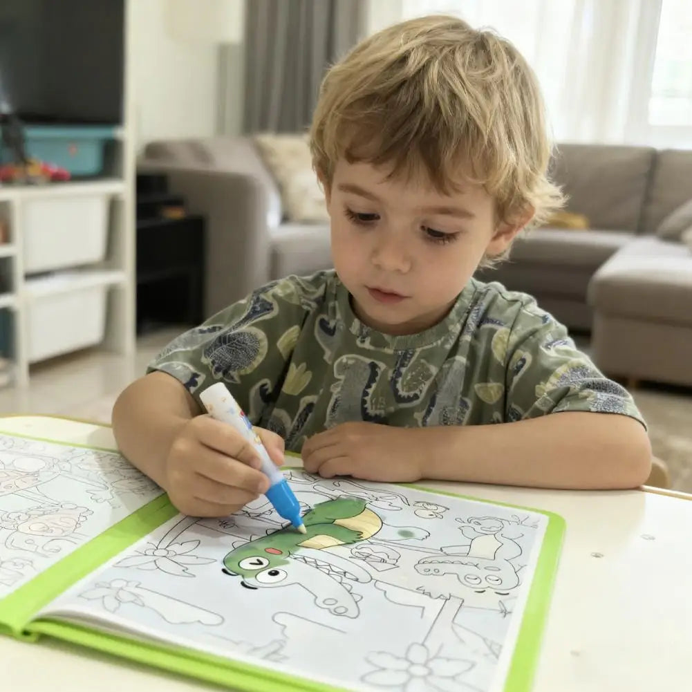DIY Magic Water Drawing Book for Kids Early Education Doodle Coloring Book Birthday & Holiday Gift Creative Fun Activity Bo Q8Z7