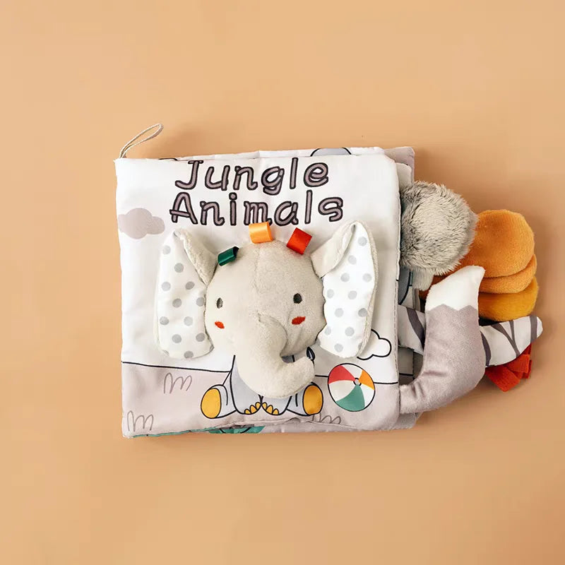 Soft Baby Books Toys 3D Touch and Feel Crinkle Cloth Books Babies Infant Kids Touch and Feel Crinkle for Infants Toddler Gifts