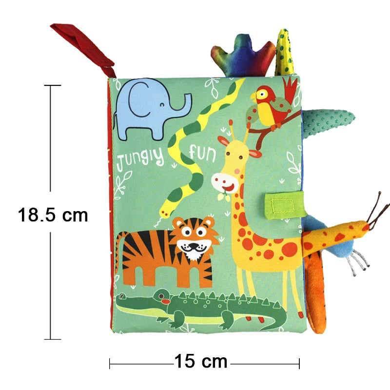 Baby Toys 0-12M Cloth Book Early Life Skills Learning Bath Potty Brush Teeth Cognitive Quiet Book Montessori Interactive Books