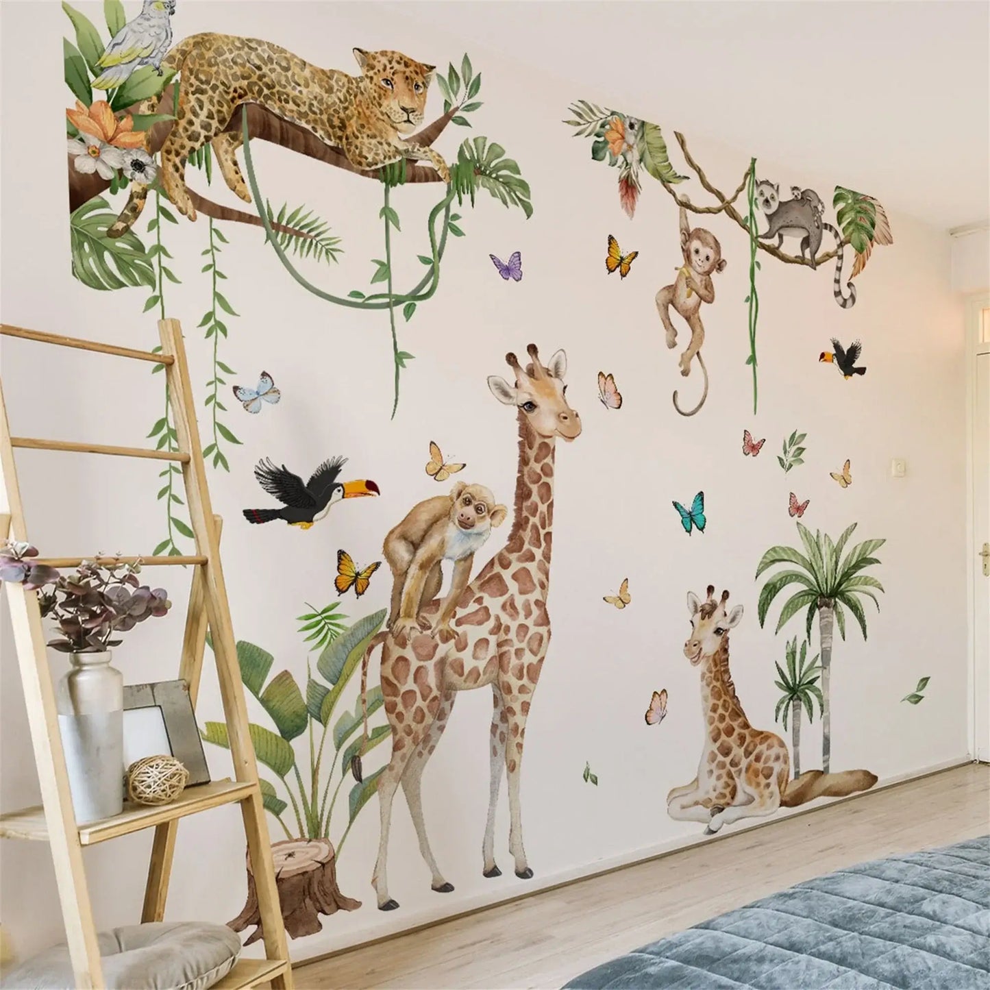 Woodland Animal Wall Decals for Kids Nursery