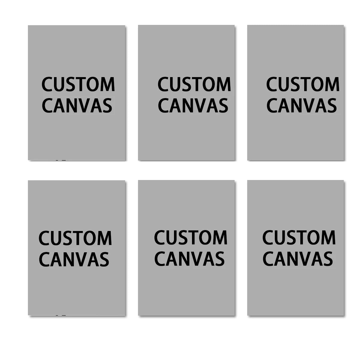 6pcs/set Custom Canvas Prints Photo Wall Art Personalized Poster for Family Life Pet Animal Birthdays Wedding Scenery Home Decor