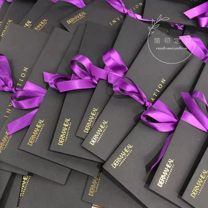 Customisable Gold Acrylic Wedding Invitation