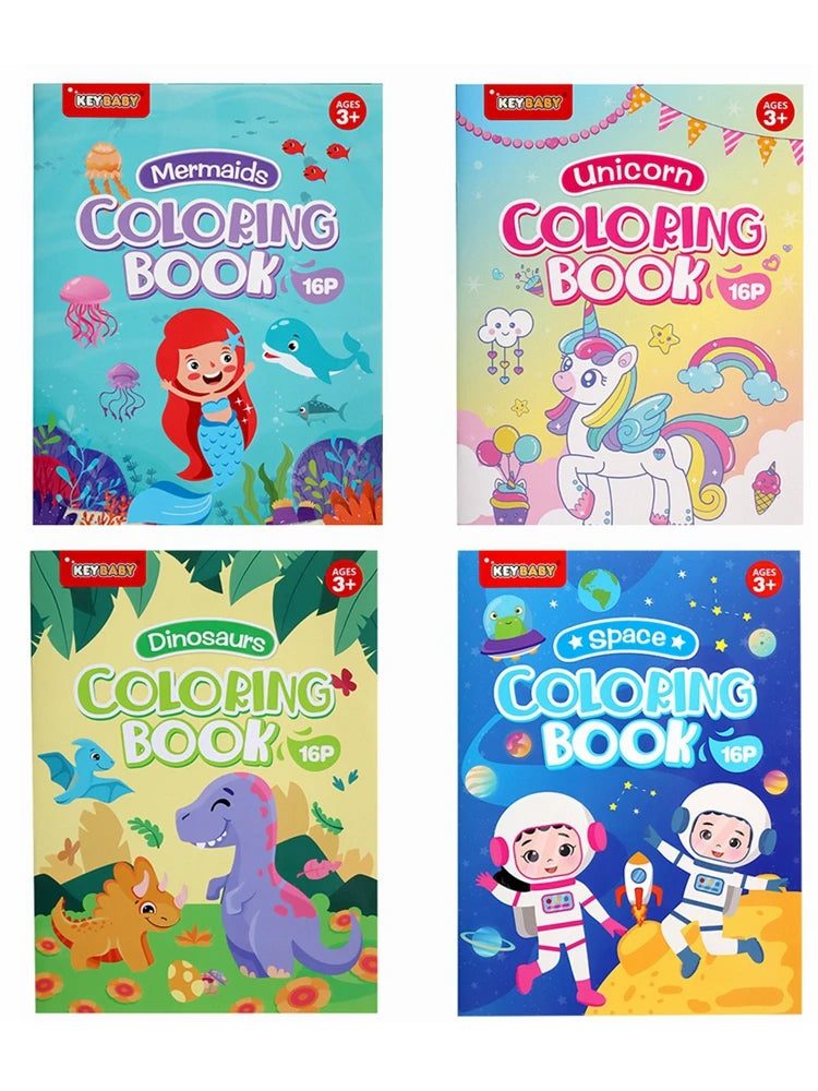 Children's Drawing and Coloring Book Give Baby Free Creative Space Play Imagination Puzzle Book Children's Montessori Toys Gift