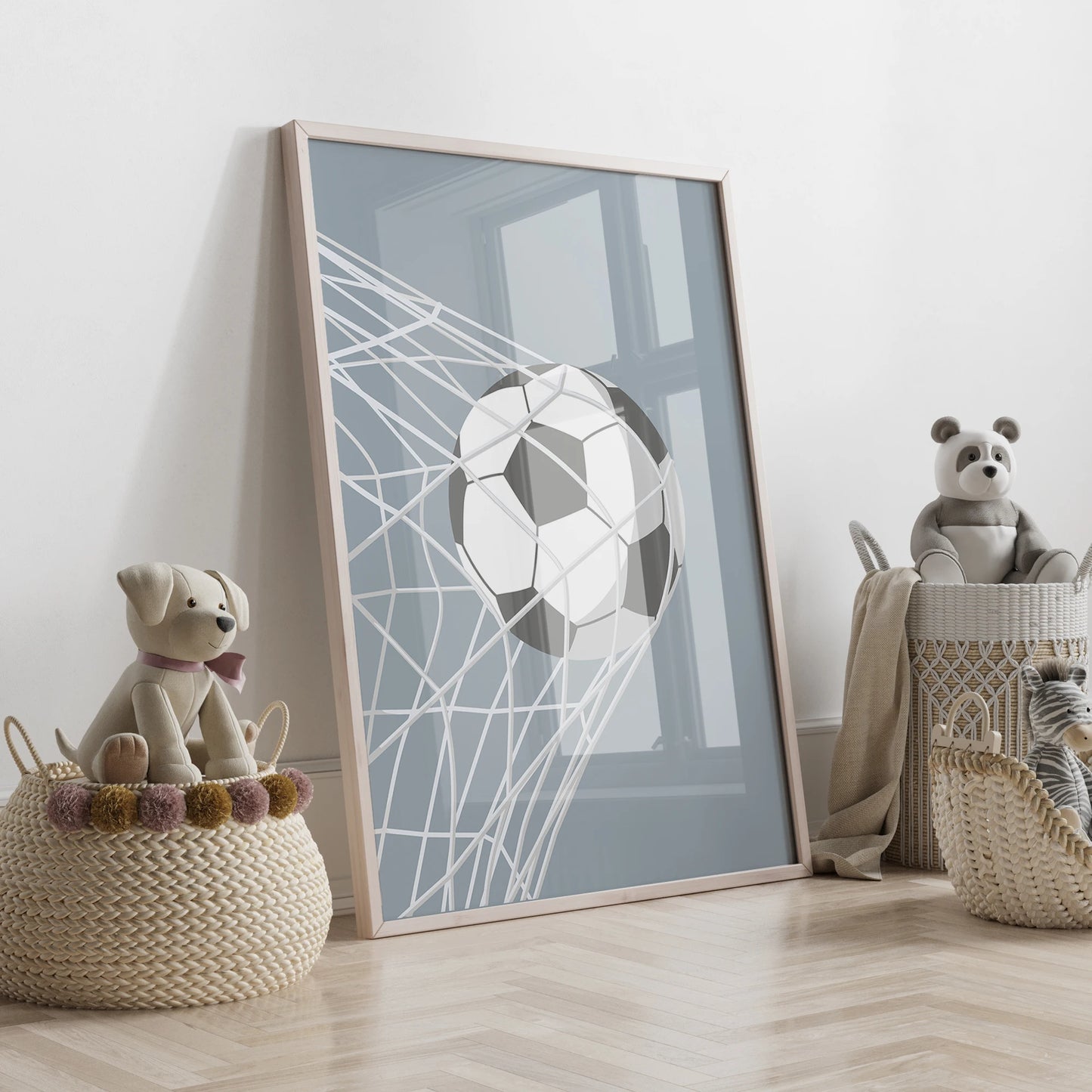 3pcs Personalized Custom Name Cartoon football Wall Art Print Picture Canvas Poster Painting For Living Room Home Decor