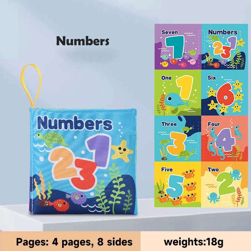 Baby  Enlightenment Cloth Books Educational Toys Baby Intelligence Development Learning Book Rustle Sound Cognition Sensory Toys