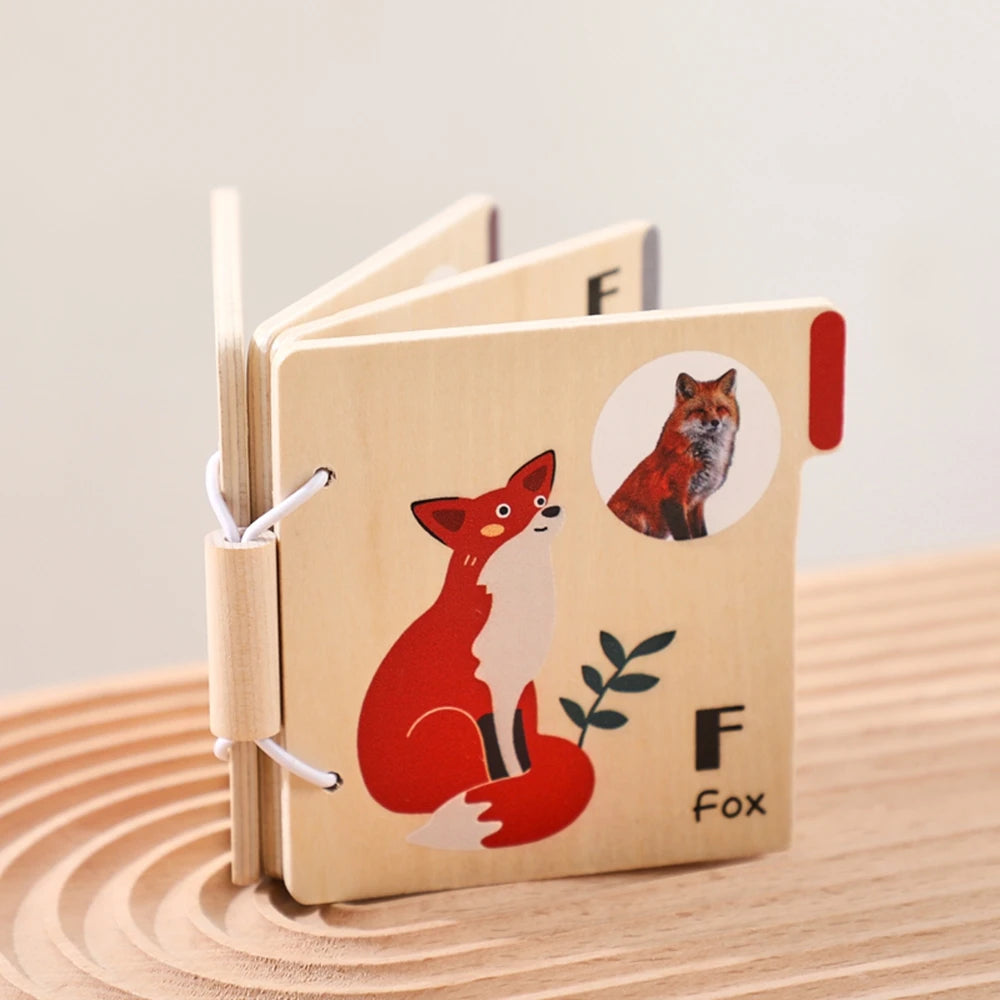 Montessori Educational Learning Book Kids Toy Animal Flap Picture Book Kids Reading Book Toys Baby Learn Animal Books in English