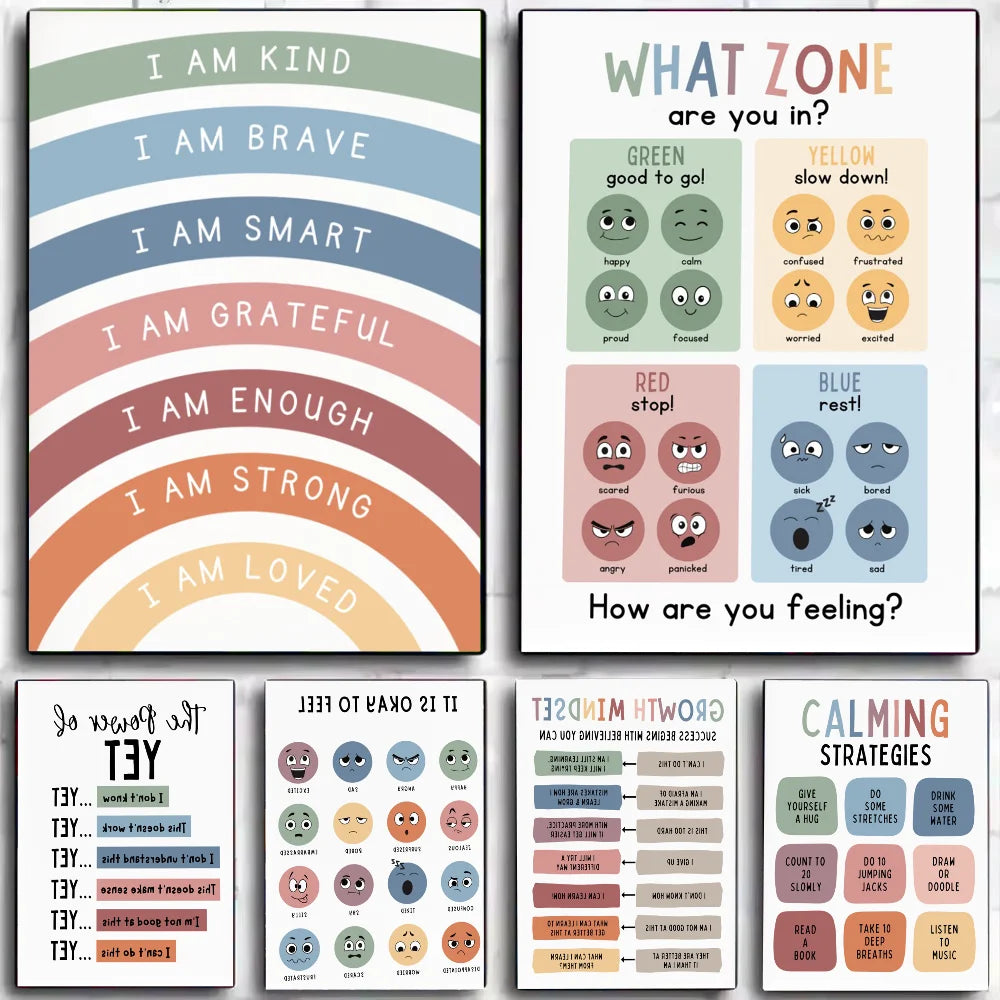 Children's Positive Mood Tracking Posters