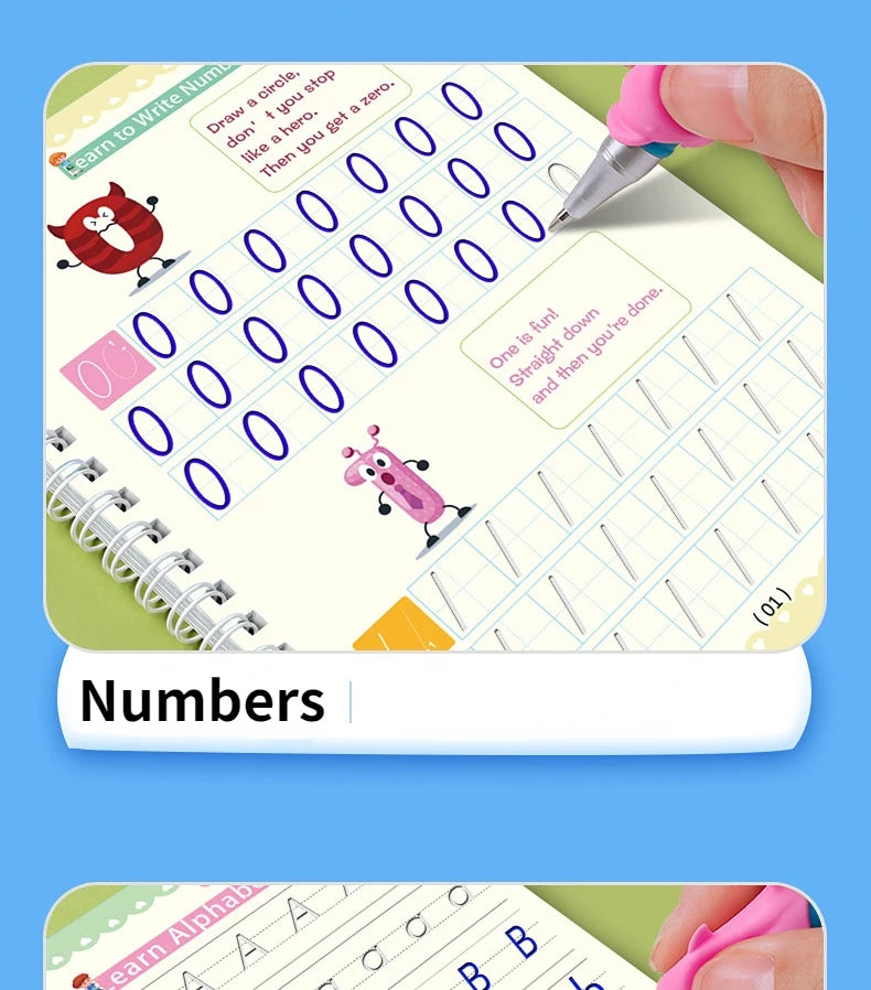 Reusable Magic Copybooks Baby Montessori Toys Magical Drawing Children Pen Control Training Books Kids Learning Educational Toys