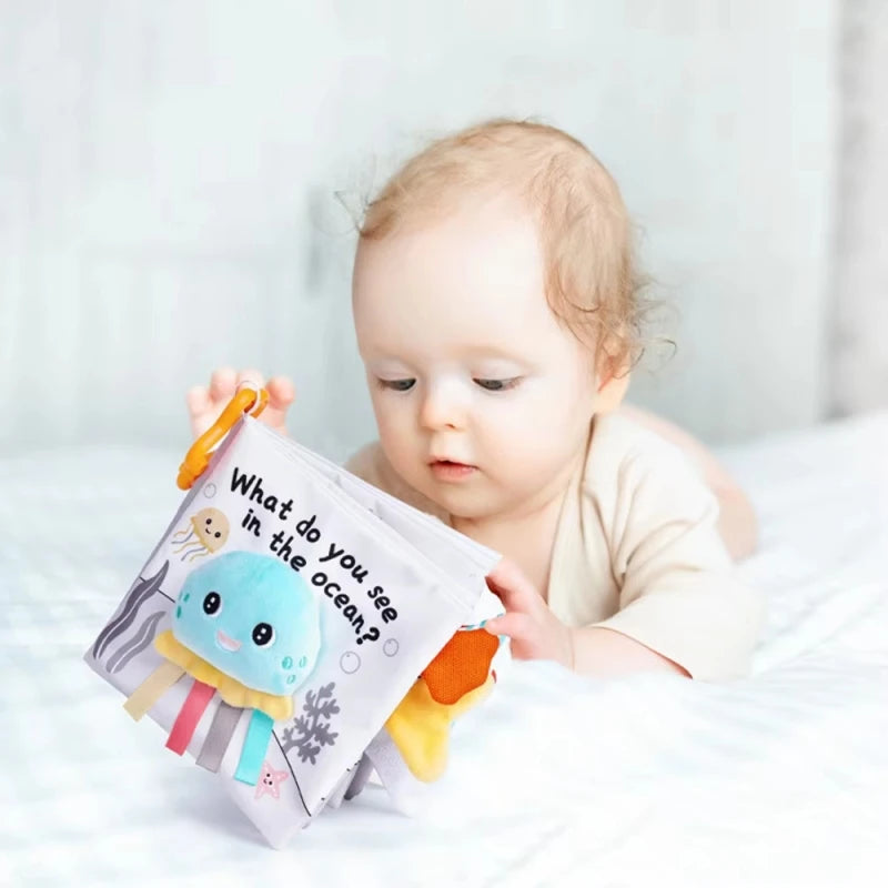 Baby Toys 0-12M Cloth Book Early Life Skills Learning Bath Potty Brush Teeth Cognitive Quiet Book Montessori Interactive Books