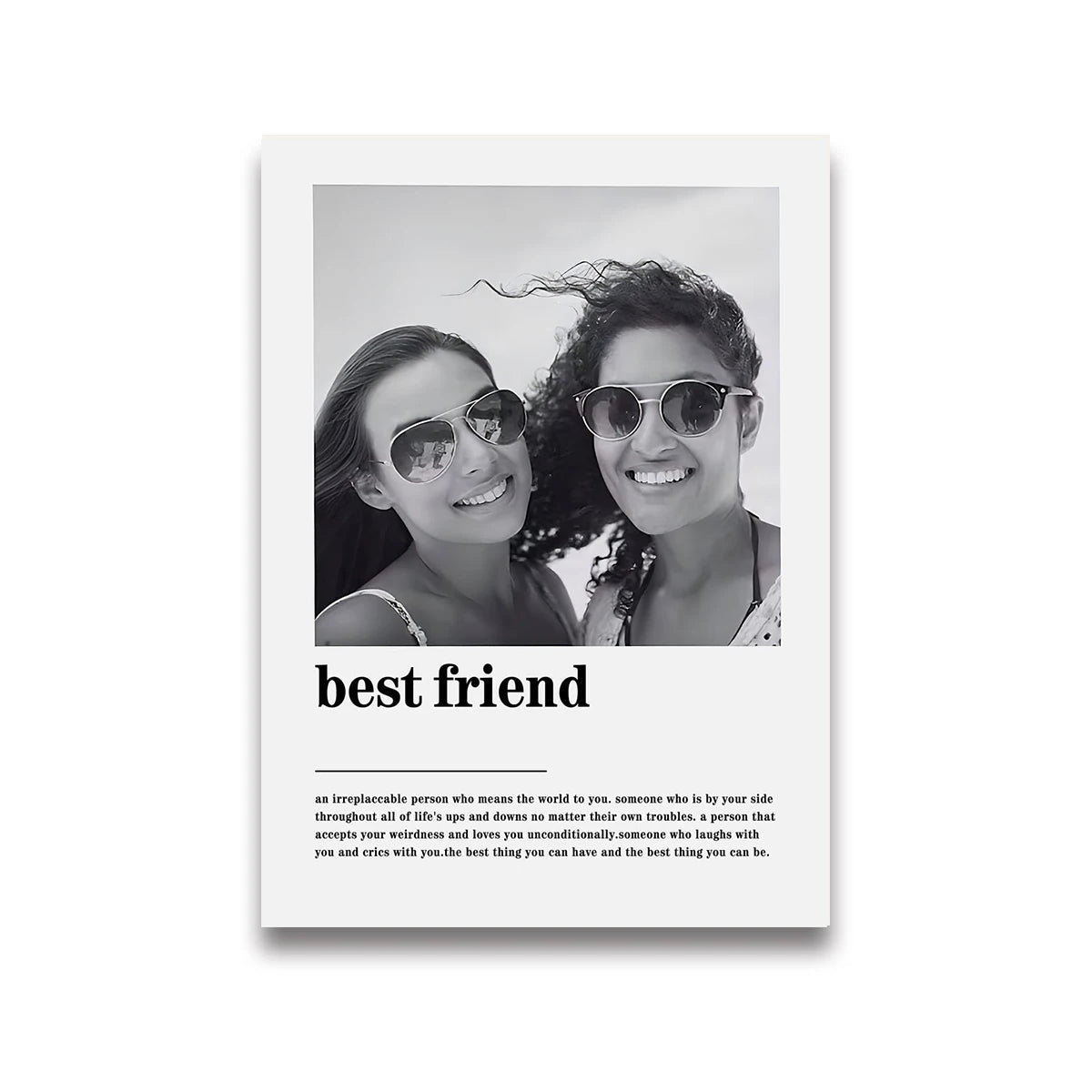 Unique Custom Black & White Decorative Painting Canvas Print Wedding Couple Wall Art Poster for Home Decor Valentine's Day Gift