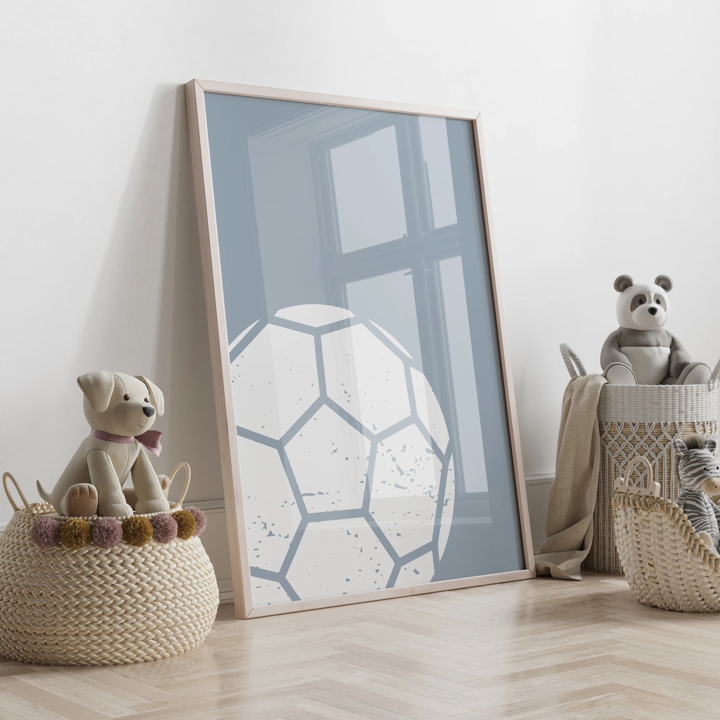 3pcs Personalized Custom Name Cartoon football Wall Art Print Picture Canvas Poster Painting For Living Room Home Decor