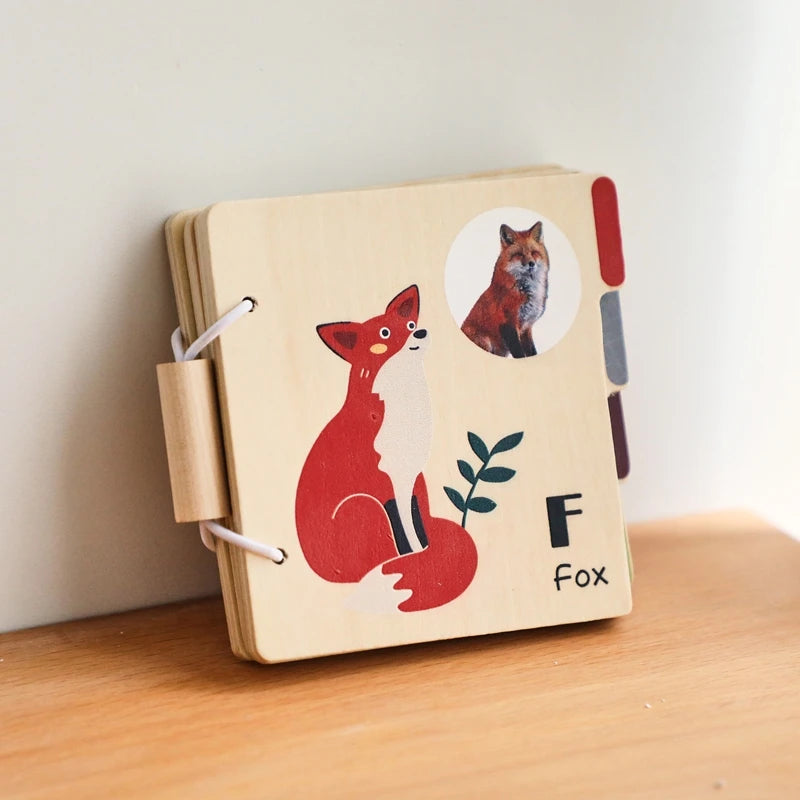 Montessori Educational Learning Book Kids Toy Animal Flap Picture Book Kids Reading Book Toys Baby Learn Animal Books in English